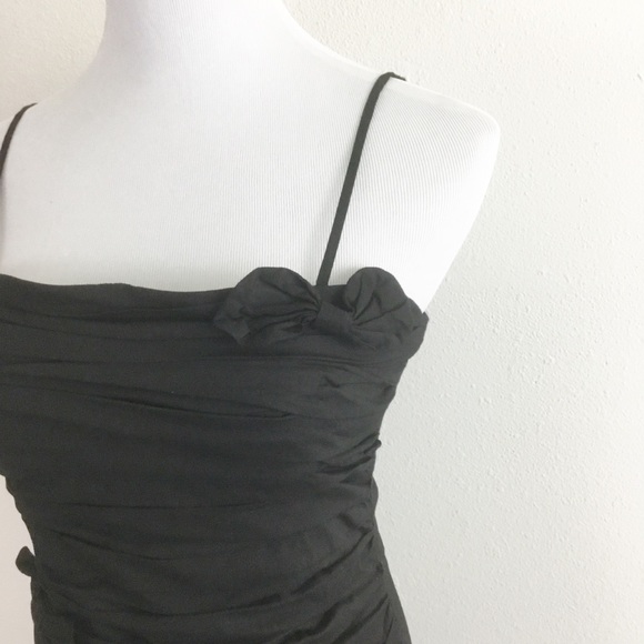 MM Couture By Miss Me Layered Black Bow Dress - Picture 2 of 6